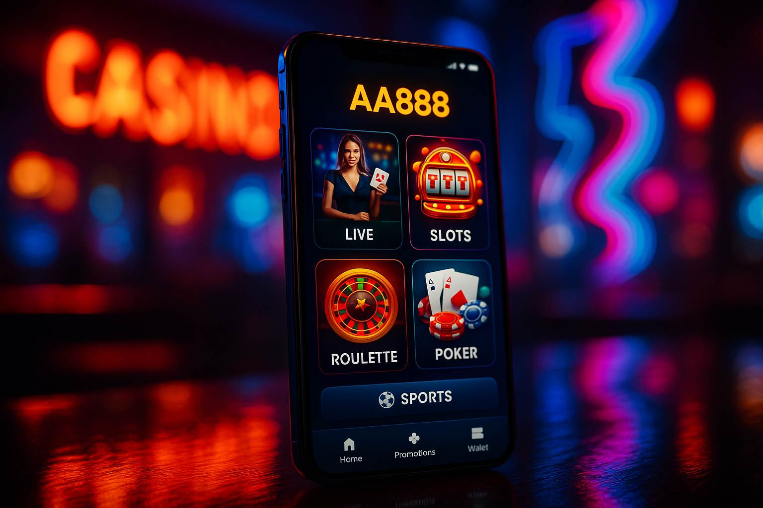 Baixar o AA888 Cassino App