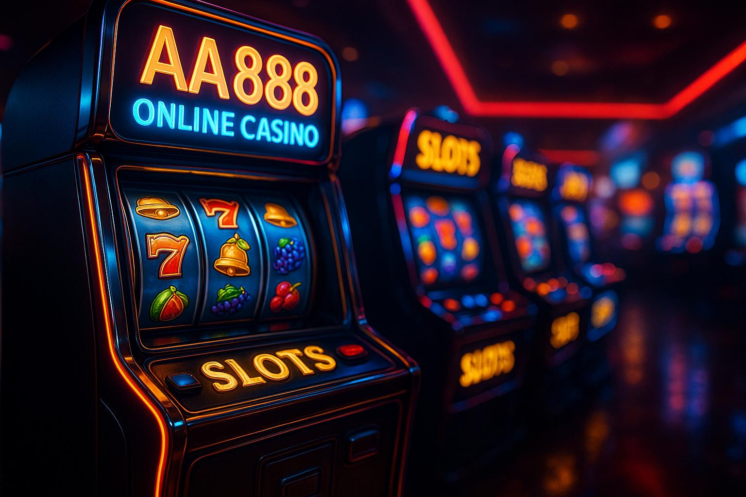 Explore o mundo das slot machines no AA888 Casino